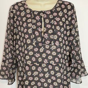 LOFT Classy 3/4 Slv Floral Print Dress EC Sz 6